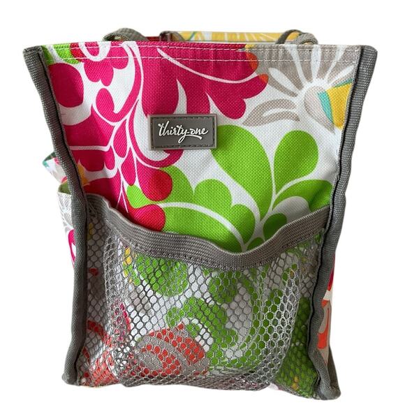 Vera Bradley Colorful Floral Embroidery name Kristine Tote Bag - Picture 2 of 9